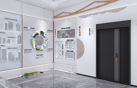 【展厅设计】悦麒府工法区展厅设计案例