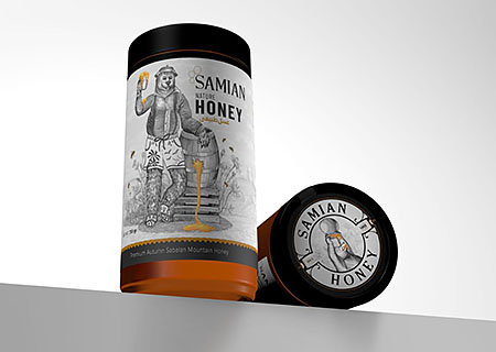 萨米安蜂蜜包装设计
