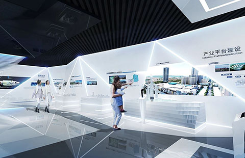 【展厅设计】产业区规划展厅设计案例
