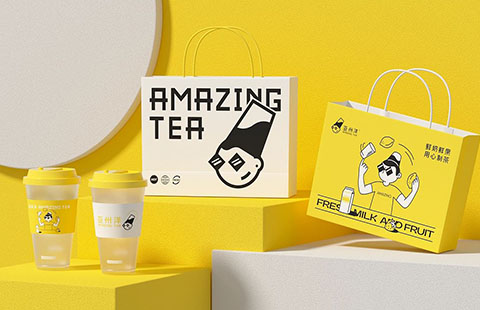 奶茶品牌VIS设计案例