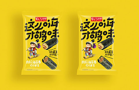 海苔肉松卷包装设计