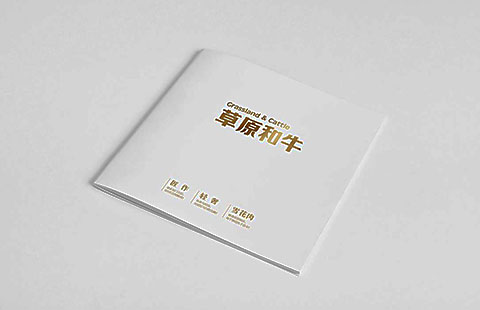 草原牛肉画册设计